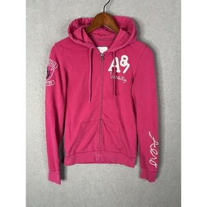 Aeropostale Vintage 2010 Y2K Zip Up Women's Hooded‎ Sweat Jacket